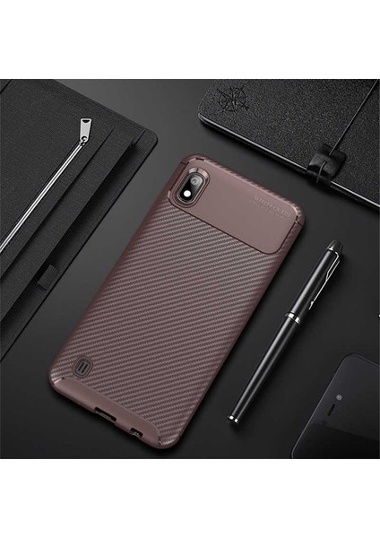 Samsung Galaxy A10 Uyumlu Kılıf Legion Series Flexible Soft Carbon Design Case