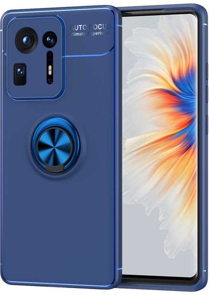 Xiaomi Mi Mix 4 Uyumlu Kılıf Standlı Manyetik Yüzüklü Esnek Yumuşak Silikon Case