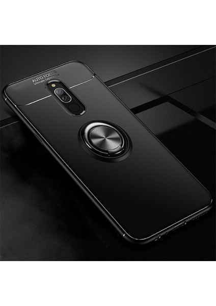 Xiaomi Redmi 8 Uyumlu Kılıf Standlı Manyetik Yüzüklü Esnek Yumuşak Silikon Case
