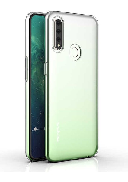 Oppo A31 Uyumlu Kılıf Case, Soft, Transparent, Şeffaf Ultra Esnek Ince Silikon