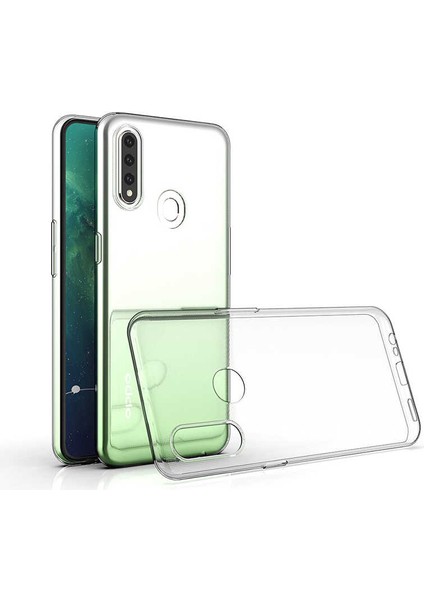 Oppo A31 Uyumlu Kılıf Case, Soft, Transparent, Şeffaf Ultra Esnek Ince Silikon