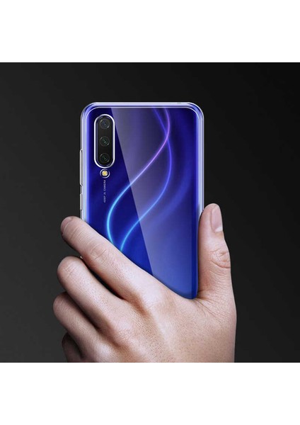 Xiaomi Mi 9 Lite Uyumlu Kılıf Case, Soft, Transparent, Şeffaf Ultra Esnek Ince Silikon