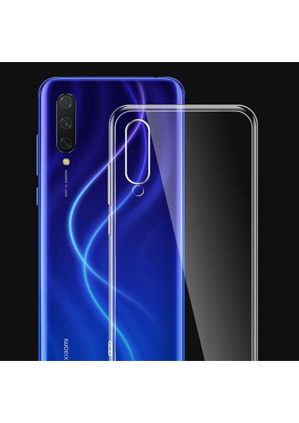 Xiaomi Mi 9 Lite Uyumlu Kılıf Case, Soft, Transparent, Şeffaf Ultra Esnek Ince Silikon