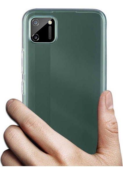 Realme C11 Uyumlu Kılıf Case, Soft, Transparent, Şeffaf Ultra Esnek Ince Silikon