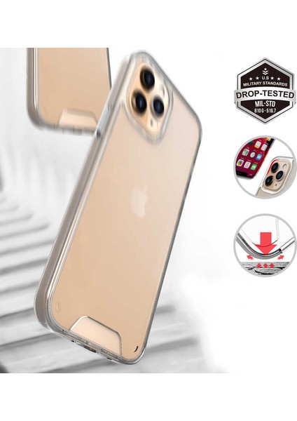 Apple iPhone 12 Pro Max Uyumlu Kılıf Şeffaf Sert Ultra Koruma Teknolojisi Transparent Case