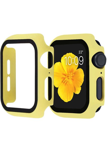 Apple Watch Series 2/3/4/5/6/se 44 mm Uyumlu Akıllı Saat Ekran Koruyucu Kılıf Full Tam Kaplayan