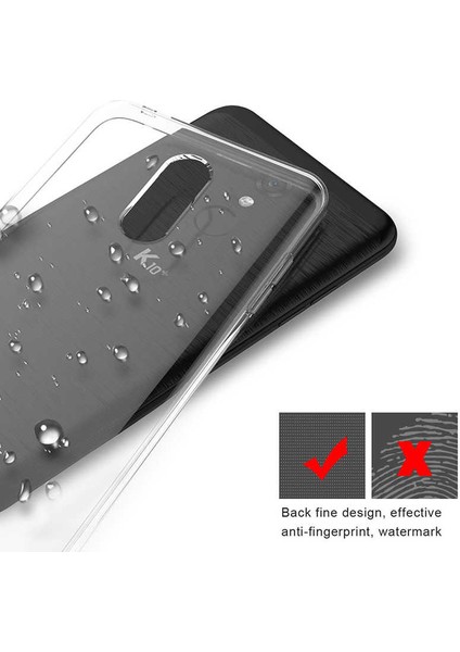 Lg K11 Uyumlu Kılıf Case, Soft, Transparent, Şeffaf Ultra Esnek Ince Silikon