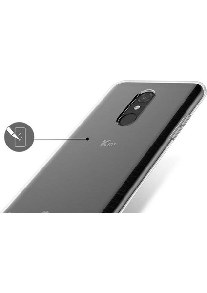 Lg K11 Uyumlu Kılıf Case, Soft, Transparent, Şeffaf Ultra Esnek Ince Silikon