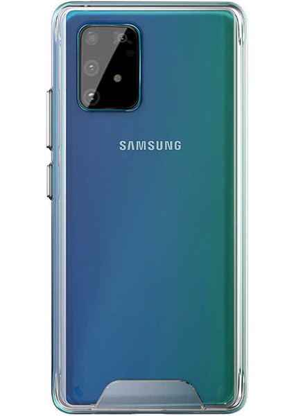 Samsung Galaxy A91 (S10 Lite) Uyumlu Kılıf Şeffaf Sert Ultra Koruma Teknolojisi Transparent Case