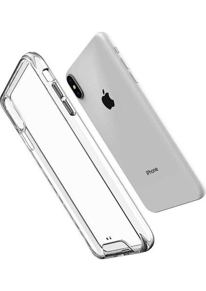 Apple iPhone x Uyumlu Kılıf Şeffaf Sert Ultra Koruma Teknolojisi Transparent Case