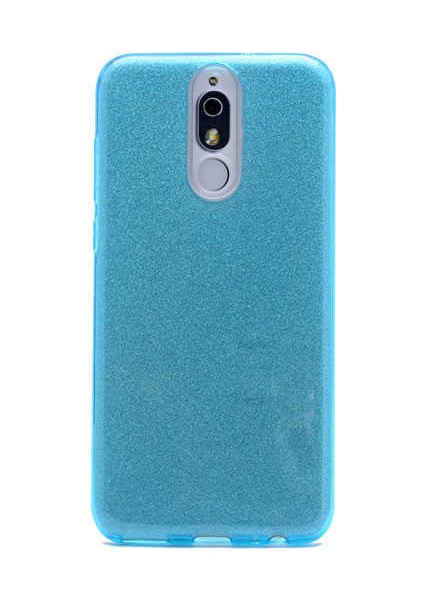 Huawei Mate 10 Lite Uyumlu Kılıf Simli Pırıltı Koleksiyonu Çift Katmanlı Pürüzsüz Yüzey