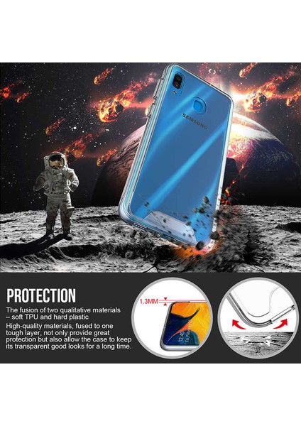 Samsung Galaxy A20 Uyumlu Kılıf Şeffaf Sert Ultra Koruma Teknolojisi Transparent Case fiyatları