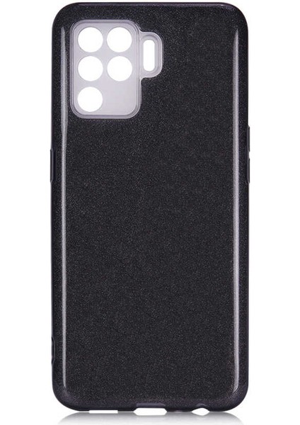 Oppo Reno 5 Lite Uyumlu Kılıf Simli Pırıltı Koleksiyonu Çift Katmanlı Pürüzsüz Yüzey