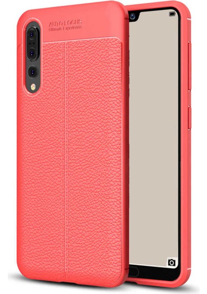 Huawei P20 Pro Uyumlu Kılıf Esnek Pu-Deri Leather-Pu Series Protected Case