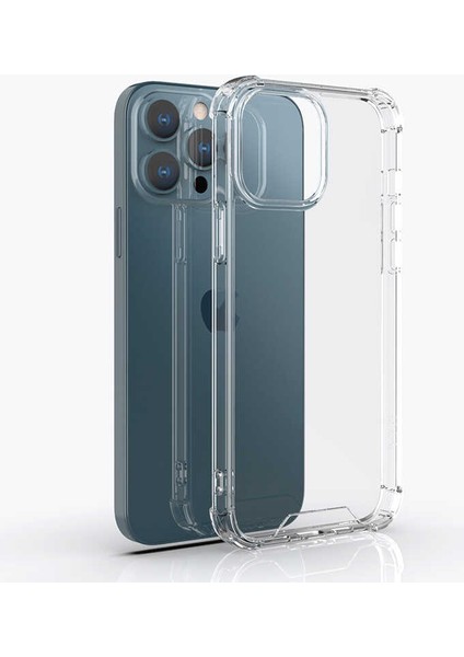Apple iPhone 13 Pro Uyumlu Kılıf Case, Şeffaf Ultra Koruma Hard Transparent Ultra Protected