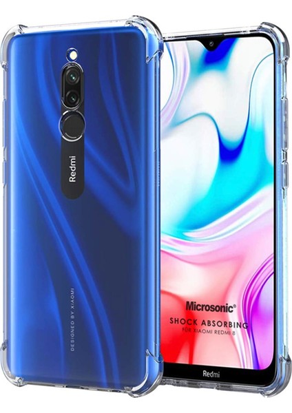 Xiaomi Redmi 8 Uyumlu Kılıf Case, Şeffaf Ultra Koruma Hard Transparent Ultra Protected