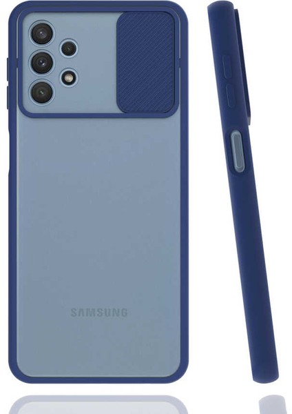 Samsung Galaxy A32 4g Uyumlu Kılıf Kayar Sürgülü Lens Koruma Sliding Lens Protective Case