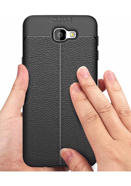 Samsung Galaxy J7 Prime Uyumlu Kılıf Esnek Pu-Deri Leather-Pu Series Protected Case