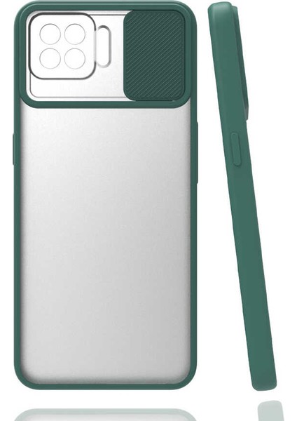 Oppo A73 Uyumlu Kılıf Kayar Sürgülü Lens Koruma Sliding Lens Protective Case