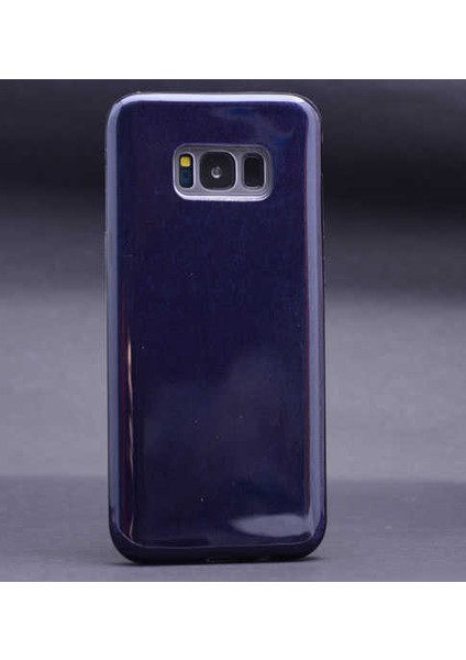 Samsung Galaxy S8 Uyumlu Kılıf Simli Pırıltı Koleksiyonu Çift Katmanlı Pürüzsüz Yüzey