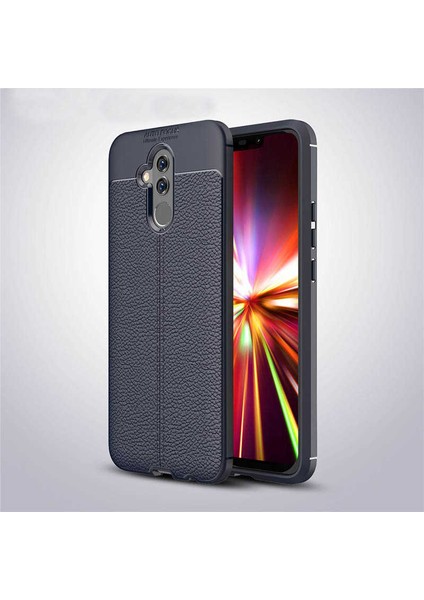Huawei Mate 20 Lite Uyumlu Kılıf Esnek Pu-Deri Leather-Pu Series Protected Case