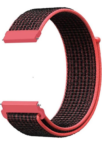 Samsung Gear S2 Uyumlu Akıllı Saat Için Kordon Naylon Örgü Işlemeli Sağlam Knit Embroidered Dizayn