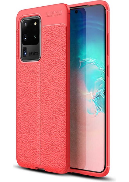 Samsung Galaxy S20 Ultra Uyumlu Kılıf Esnek Pu-Deri Leather-Pu Series Protected Case