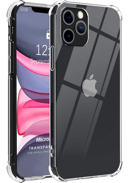 Apple iPhone 12 Pro Uyumlu Kılıf Case, Şeffaf Ultra Koruma Hard Transparent Ultra Protected