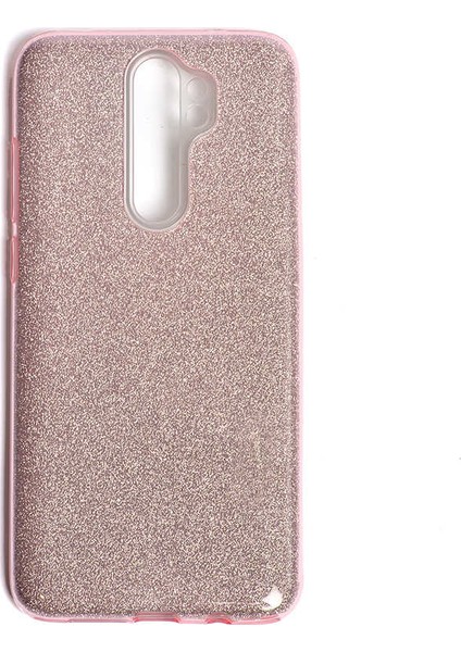Xiaomi Redmi Note 8 Pro Uyumlu Kılıf Simli Pırıltı Koleksiyonu Çift Katmanlı Pürüzsüz Yüzey
