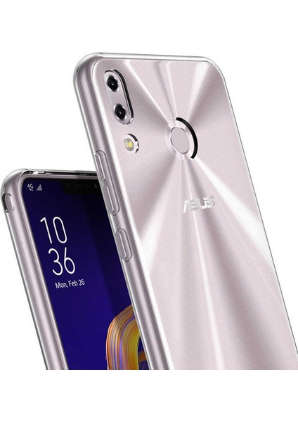 Asus Zenfone 5z ZS620KL Uyumlu Kılıf Case, Soft, Transparent, Şeffaf Ultra Esnek Ince Silikon