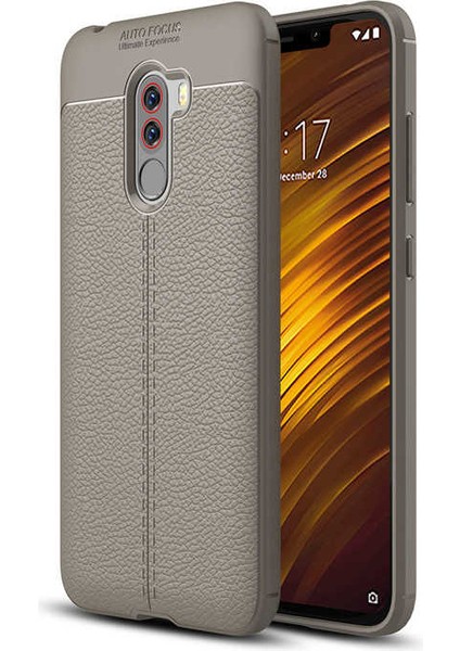 Xiaomi Pocophone F1 Uyumlu Kılıf Esnek Pu-Deri Leather-Pu Series Protected Case