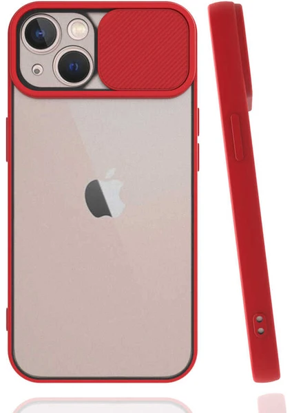 Apple iPhone 13 Uyumlu Kılıf Kayar Sürgülü Lens Koruma Sliding Lens Protective Case