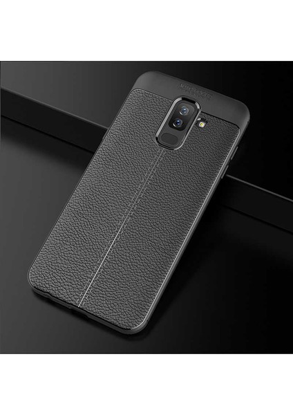 Samsung Galaxy J8 Uyumlu Kılıf Esnek Pu-Deri Leather-Pu Series Protected Case