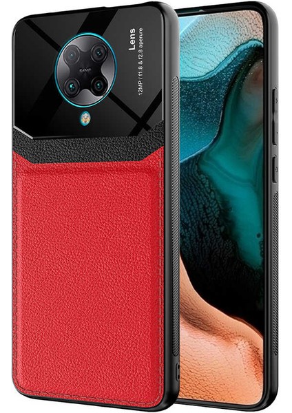 Xiaomi Redmi K30 Pro Uyumlu Kılıf Deri Tasarım Sert Lens Koleksiyonu, Yüksek Malzeme Kalitesi