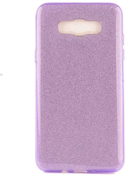 Samsung Galaxy J7 2016 Uyumlu Kılıf Simli Pırıltı Koleksiyonu Çift Katmanlı Pürüzsüz Yüzey