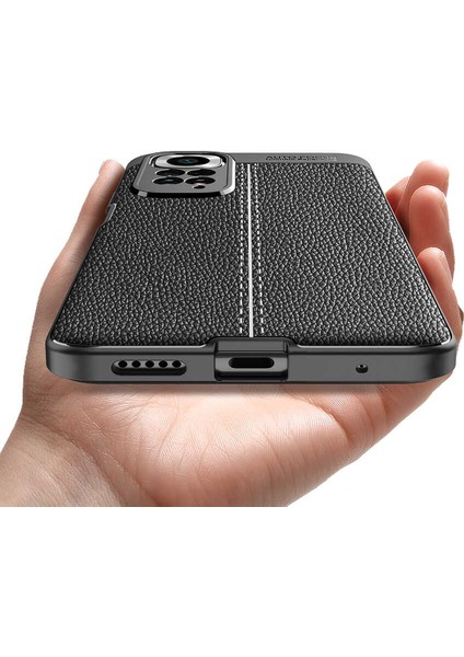 Xiaomi Redmi Note 11S Global Uyumlu Kılıf Esnek Pu-Deri Leather-Pu Series Protected Case fırsatları