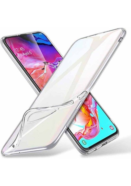 Samsung Galaxy A70 Uyumlu Kılıf Case, Soft, Transparent, Şeffaf Ultra Esnek Ince Silikon