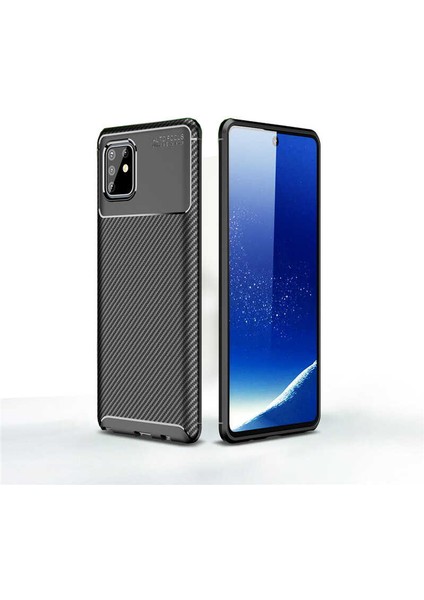 Samsung Galaxy A81 (Note 10 Lite) Uyumlu Kılıf Legion Series Flexible Soft Carbon Design Case