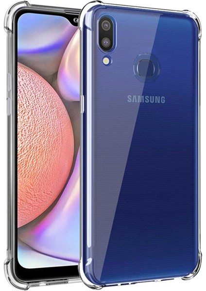 Samsung Galaxy A10S Uyumlu Kılıf Case, Şeffaf Ultra Koruma Hard Transparent Ultra Protected