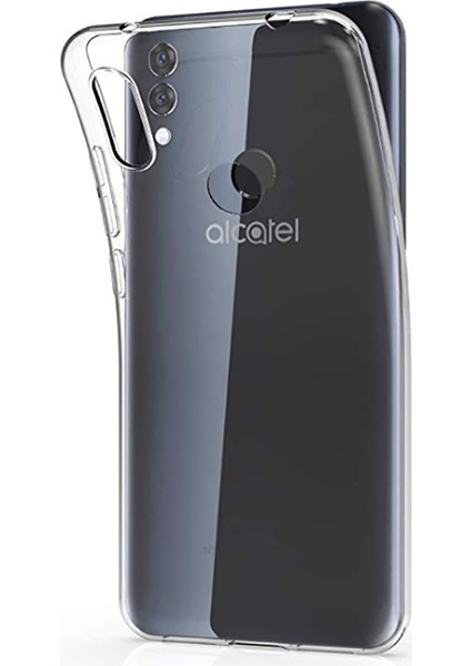 Alcatel 5V Uyumlu Kılıf Case, Soft, Transparent, Şeffaf Ultra Esnek Ince Silikon