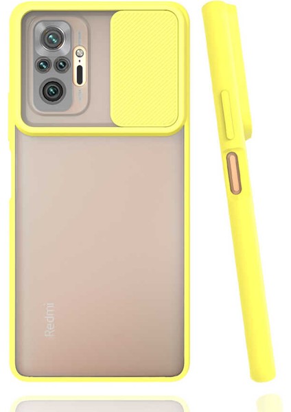 Xiaomi Redmi Note 10 Pro Uyumlu Kılıf Kayar Sürgülü Lens Koruma Sliding Lens Protective Case