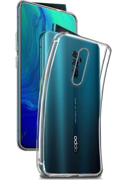 Oppo Reno 10X Zoom Uyumlu Kılıf Case, Soft, Transparent, Şeffaf Ultra Esnek Ince Silikon