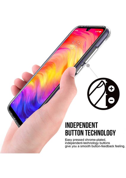 Xiaomi Redmi Note 7 Uyumlu Kılıf Şeffaf Sert Ultra Koruma Teknolojisi Transparent Case