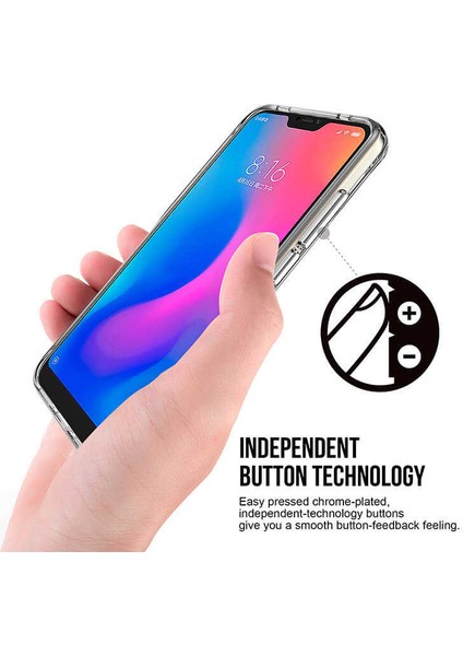 Xiaomi Mi A2 (Mi 6x) Uyumlu Kılıf Şeffaf Sert Ultra Koruma Teknolojisi Transparent Case