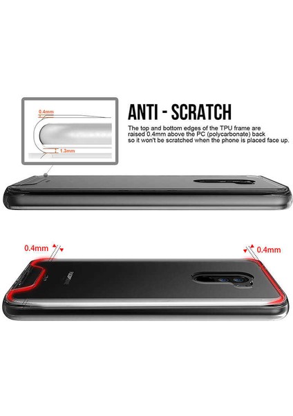 Xiaomi Pocophone F1 Uyumlu Kılıf Şeffaf Sert Ultra Koruma Teknolojisi Transparent Case