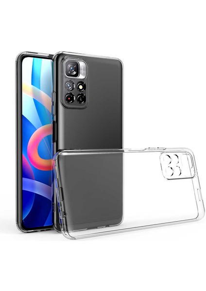 Xiaomi Redmi Note 11T 5g Uyumlu Kılıf Camera Protected Transparent Flexible A+ Quality Cover Case