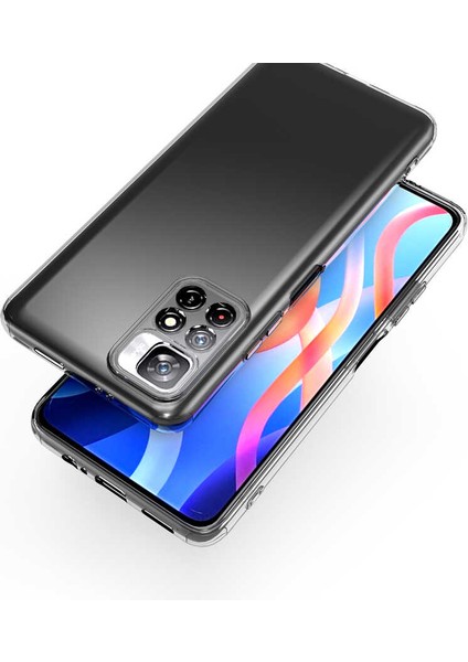 Xiaomi Redmi Note 11T 5g Uyumlu Kılıf Camera Protected Transparent Flexible A+ Quality Cover Case