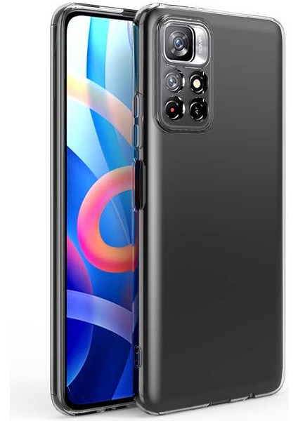 Xiaomi Redmi Note 11T 5g Uyumlu Kılıf Camera Protected Transparent Flexible A+ Quality Cover Case