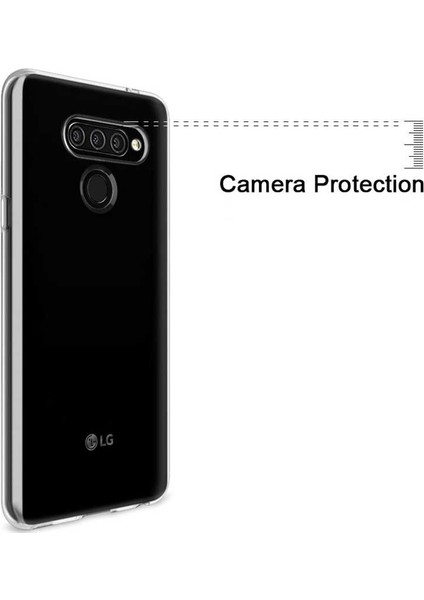 Lg Q60 Uyumlu Kılıf Case, Soft, Transparent, Şeffaf Ultra Esnek Ince Silikon