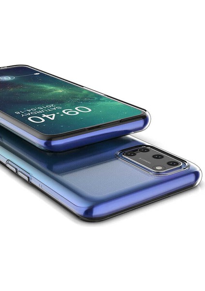 Oppo A92 Uyumlu Kılıf Case, Soft, Transparent, Şeffaf Ultra Esnek Ince Silikon